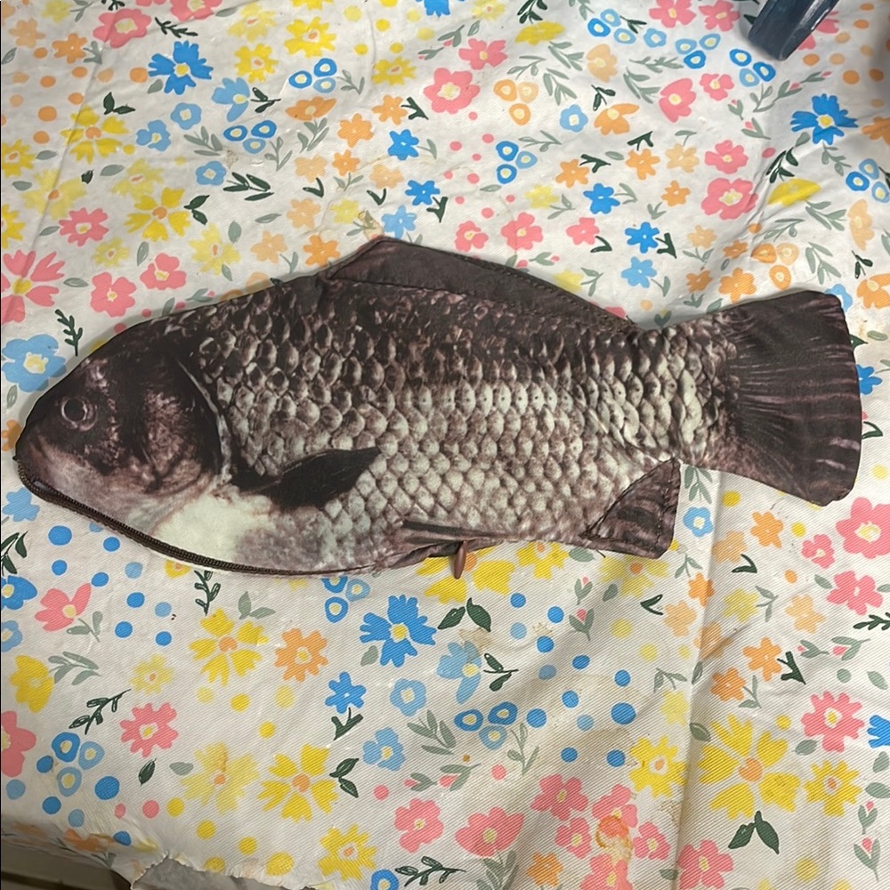 Brown Metallic Fish Decor Accessory